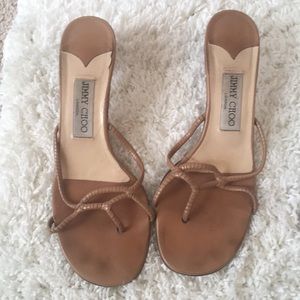 Jimmy Choo London Tinsel Sandal 65mm Stacked Heel